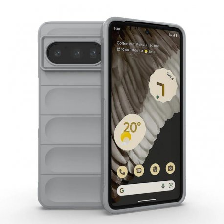 Funda Google Pixel 8 Pro Silicona Bubblegum Gris
