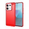 Funda Xiaomi Redmi Note 13 4G o 5G TPU Cepillada Roja