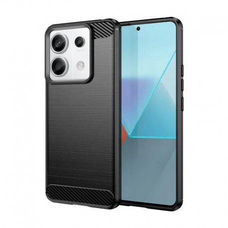 Funda Xiaomi Redmi Note 13 4G o 5G TPU Cepillada Negro