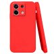 Funda silicona Redmi note 13 4G o 5G con tacto sedoso roja