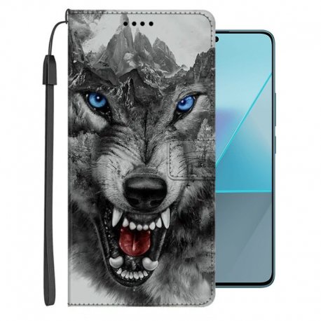 Funda Libro Xiaomi Redmi Note 13 4G o 5G Soporte Lobo
