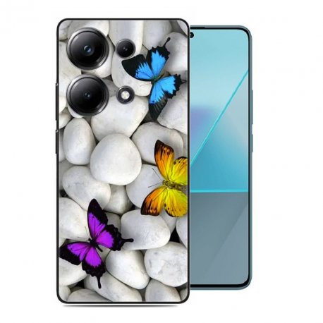 Funda silicona Xiaomi Redmi Note 13 4G o 5G Mariposas