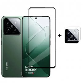 Cristal Templado Xiaomi 14 pantalla Negro y camera