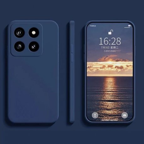 Carcasa Xiaomi 14 Suave Mate Azul