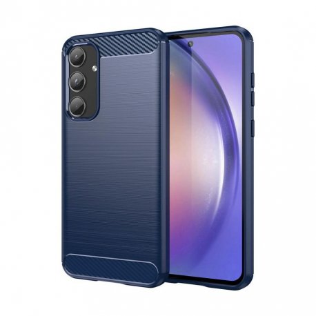 Funda Samsung Galaxy A55 5G Tpu Cepillada 3D Azul