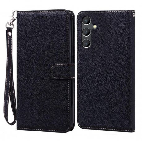 Funda Libro Samsung Galaxy A55 cuero Soporte Negra
