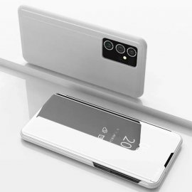 Funda Libro Ventana Translucida Samsung Galaxy A55 Plateada