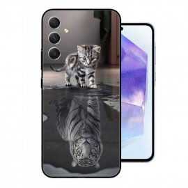 Funda Samsung Galaxy A55 5G silicona Gato espejo