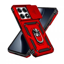 Funda Xiaomi 14T Tank antigolpes Imán Roja