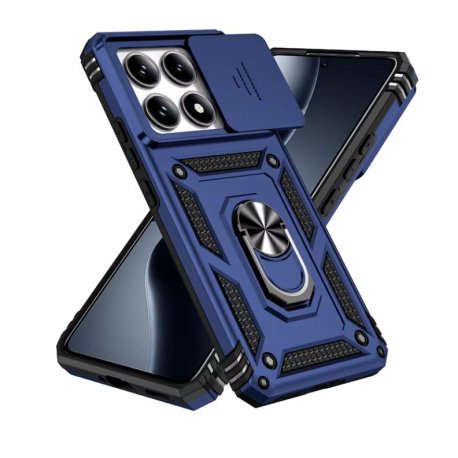 Funda Xiaomi 14T Tank antigolpes Imán Azul