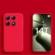 Funda silicona Xiaomi 14T con tacto sedoso roja