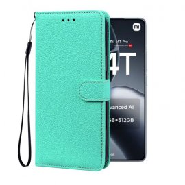 Funda cartera Xiaomi 14T Soporte Turquesa