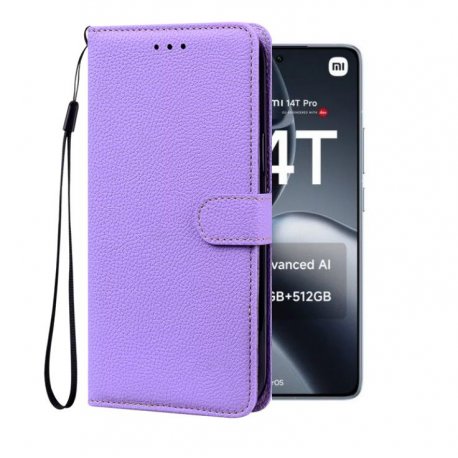 Funda cartera Xiaomi 14T Soporte Lavanda