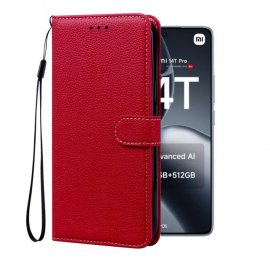 Funda cartera Xiaomi 14T Soporte Roja