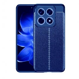 Funda Xiaomi 14T TPU Textura Cuero Azul