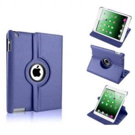Funda Cuero Ipad Air 2 Giratoria Azul