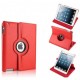 Funda Cuero Ipad 2 - 3 - 4 Giratoria Roja