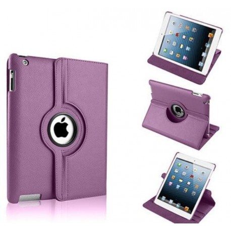 Funda Cuero Ipad Mini 1 2 3 Giratoria Negra