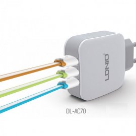 Triple cargador de red 3.1A Alta carga con ID Automatica