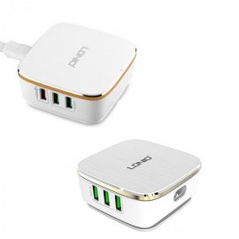 Triple cargador de red 7A Alta carga con ID Automatica