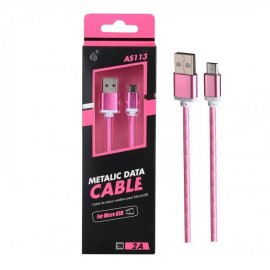 Cable Micro USB 2.0 Smartphones y Tabletas Knob Rosa