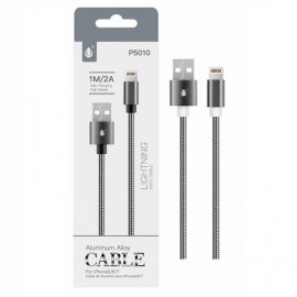Cable Lightning para Iphone 2A 1 metro Negro
