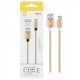 Cable Lightning para Iphone 2A 1 metro Dorado