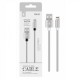 Cable Lightning para Iphone 2A 1 metro Plateado