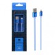 Cable Lightning metal Iphone 2A 1 metro Azul