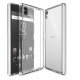 Funda Sony Xperia XA Gel Transparente con bordes Plateado