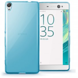 Funda Gel Sony Xperia XA1 Ultra Flexible y lavable azul