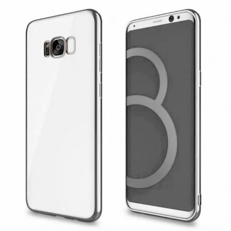 Funda Gel Galaxy S8 Plus con bordes Cromados