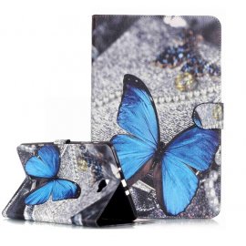 Funda Cuero Galaxy Tab A T580 10.1 Giratoria Mariposa