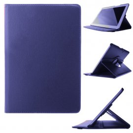 Funda Cuero BQ Aquaris M10 Giratoria Azul
