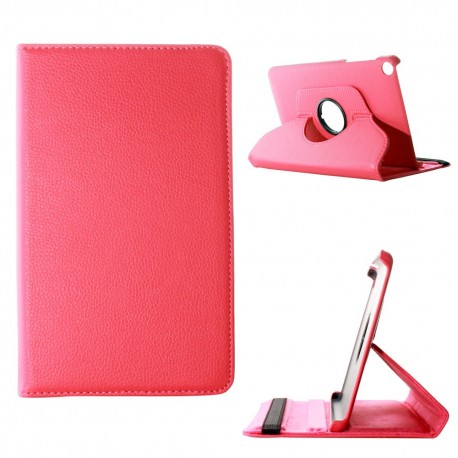 Funda Cuero BQ Aquaris M8 Giratoria Rosa