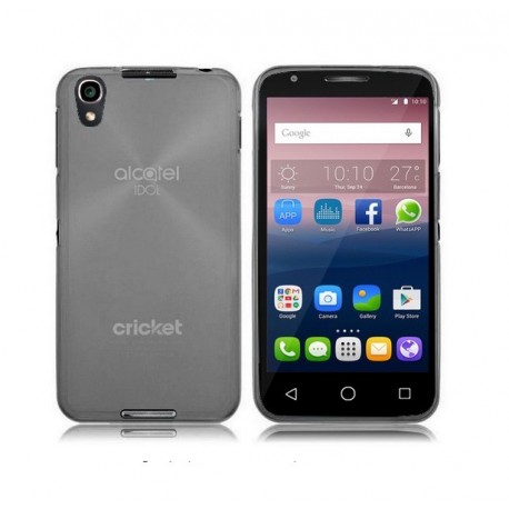 Funda Gel Alcatel Idol 4 Flexible y lavable Negra