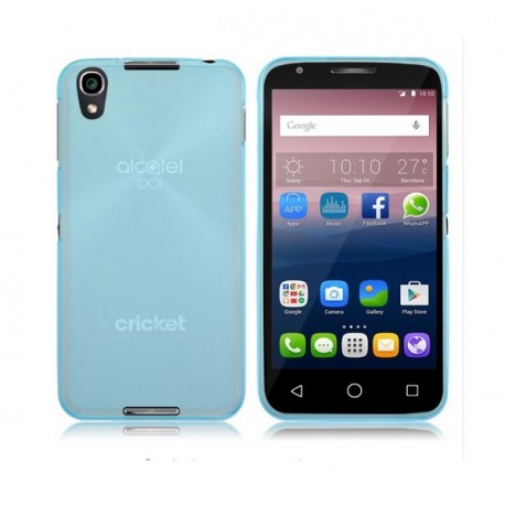 Funda Gel Alcatel Idol 4 Flexible y lavable Azul