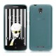 Funda Gel Alcatel Pop 4 Flexible y lavable Azul
