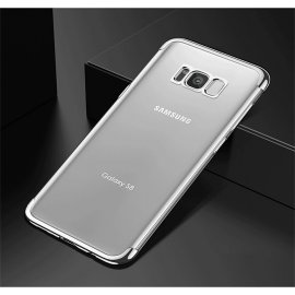 Funda Gel Galaxy S8 Plus con Esquinas Cromados