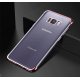 Funda Gel Galaxy S8 Plus con Esquinas Cromados Rosada
