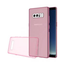 Funda Gel Samsung Galaxy Note 8 Rosa Fexible y lavable