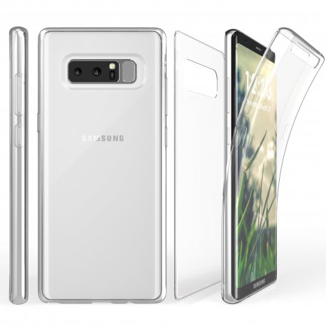 Funda Gel Galaxy Note 8 Doble Cara Ultra fina Transparente