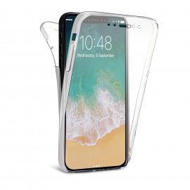 Funda Gel iPhone X Doble Cara Ultra fina Transparente