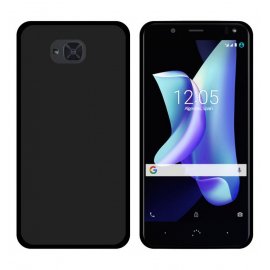Funda Gel BQ Aquaris U2 Lite Flexible y lavable Negra