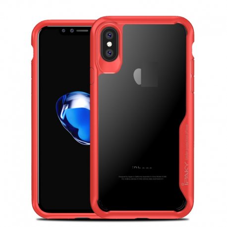 Funda Flexible Iphone X Gel Dual Ipaky Roja