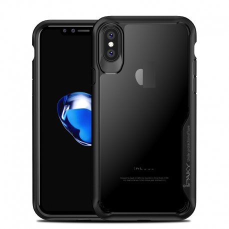 Funda Flexible Iphone X Gel Dual Ipaky Negra
