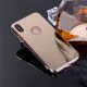 Funda Gel Iphone X Espejo Dorada