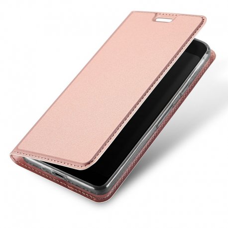Funda Libro cuero Google Pixel 2 DUX Rosa Soporte
