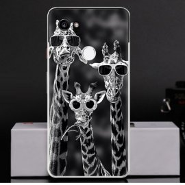 Funda Google Pixel 2 XL Gel Dibujo Jirafa