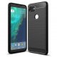 Funda Google Pixel 2 XL Gel Hybrida Cepillada Negra